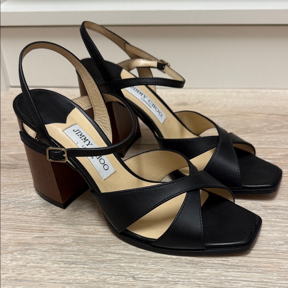 Jimmy Choo Joya Block Heel Sandals size 39